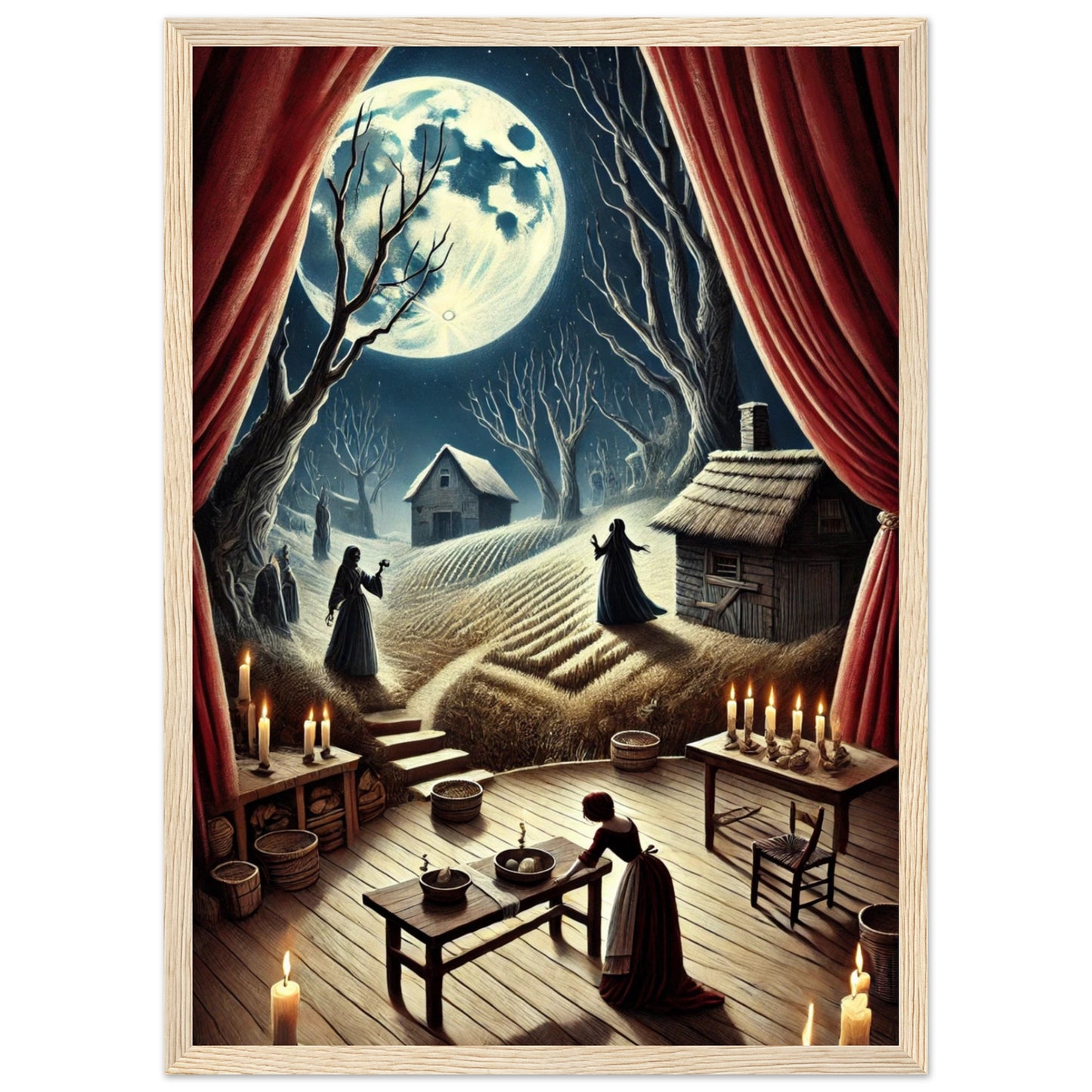 Ilustración exclusiva de Bodas de sangre, creada por Fran J. Tapia Lobo. Edición numerada, firmada y certificada. Disponible solo durante la Gira Lorquiana 2025.