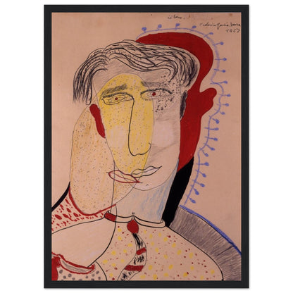 Dibujo original de Federico García Lorca: “El Beso”. Lámina A3 numerada, edición exclusiva de la Gira Lorquiana 2025. Arte íntimo con certificado.