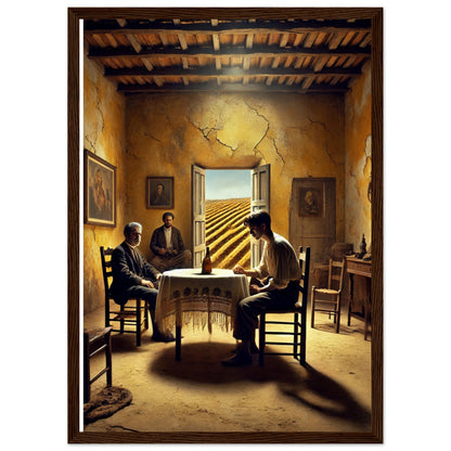 Ilustración artística del primer cuadro de Bodas de sangre, firmada por Fran J. Tapia Lobo. Edición limitada con certificado. Exclusiva Gira Lorquiana 2025.