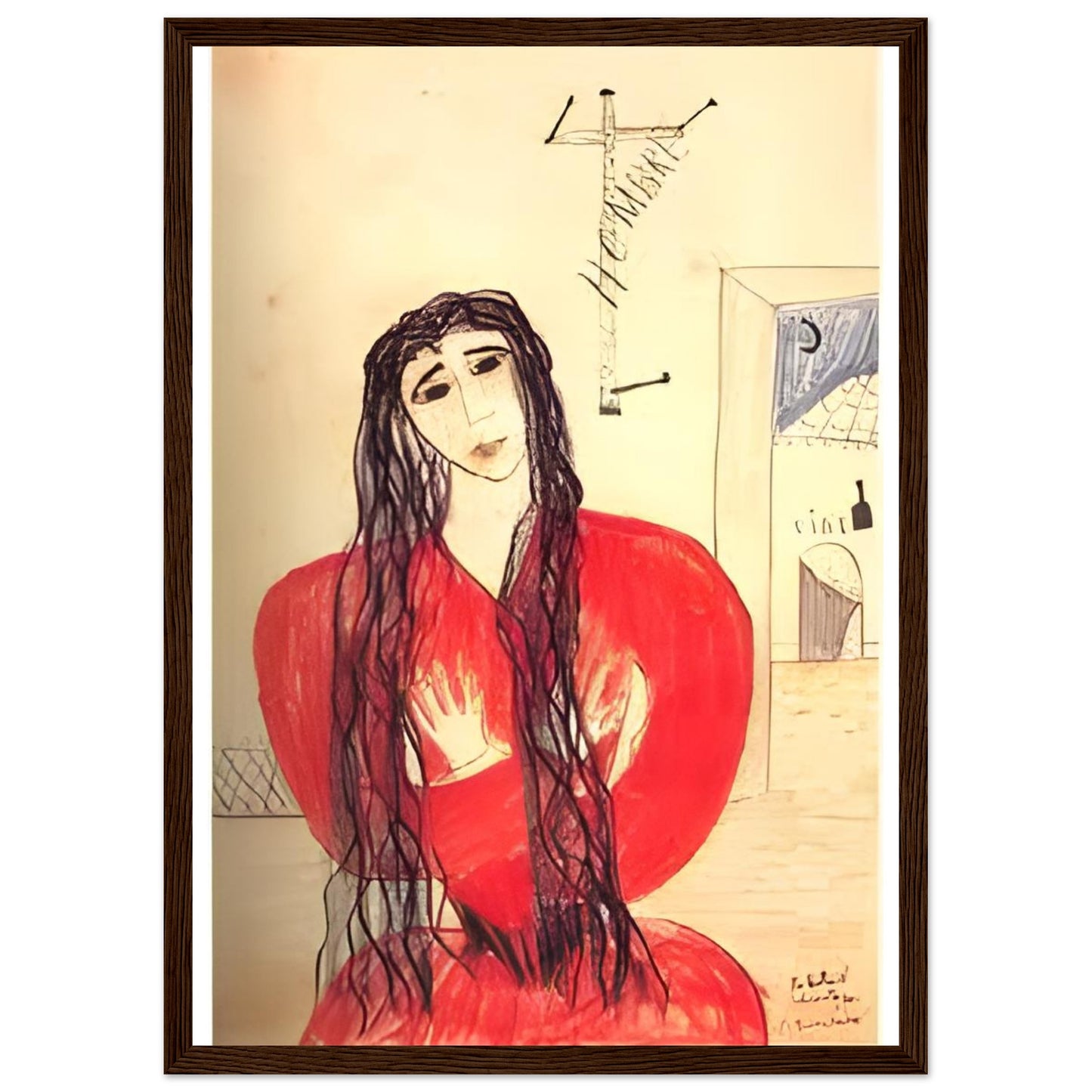 Lámina enmarcada de Lorca: dibujo original de Soledad Montoya, edición exclusiva Gira Lorquiana 2025. Arte certificado, numerado y listo para habitar tu espacio.