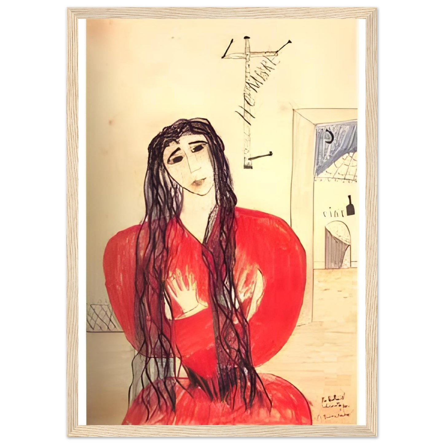 Lámina enmarcada de Lorca: dibujo original de Soledad Montoya, edición exclusiva Gira Lorquiana 2025. Arte certificado, numerado y listo para habitar tu espacio.