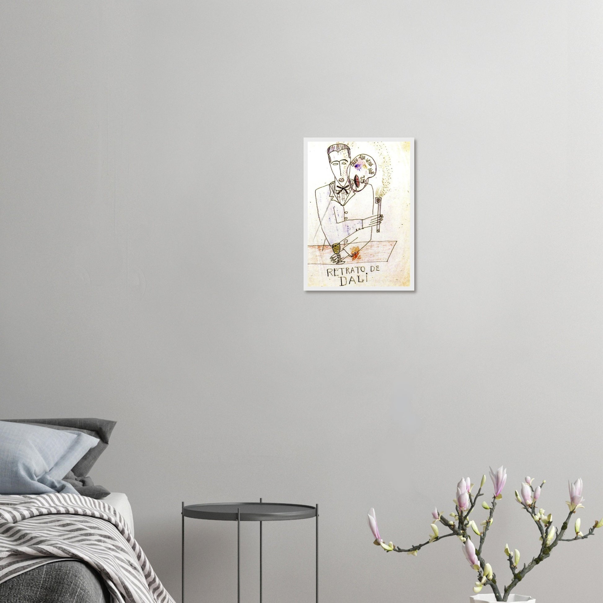 Obra original de Lorca dedicada a Dalí. Lámina artística A3, certificada y numerada. Edición exclusiva de la Gira Lorquiana 2025. Un trazo, un vínculo.