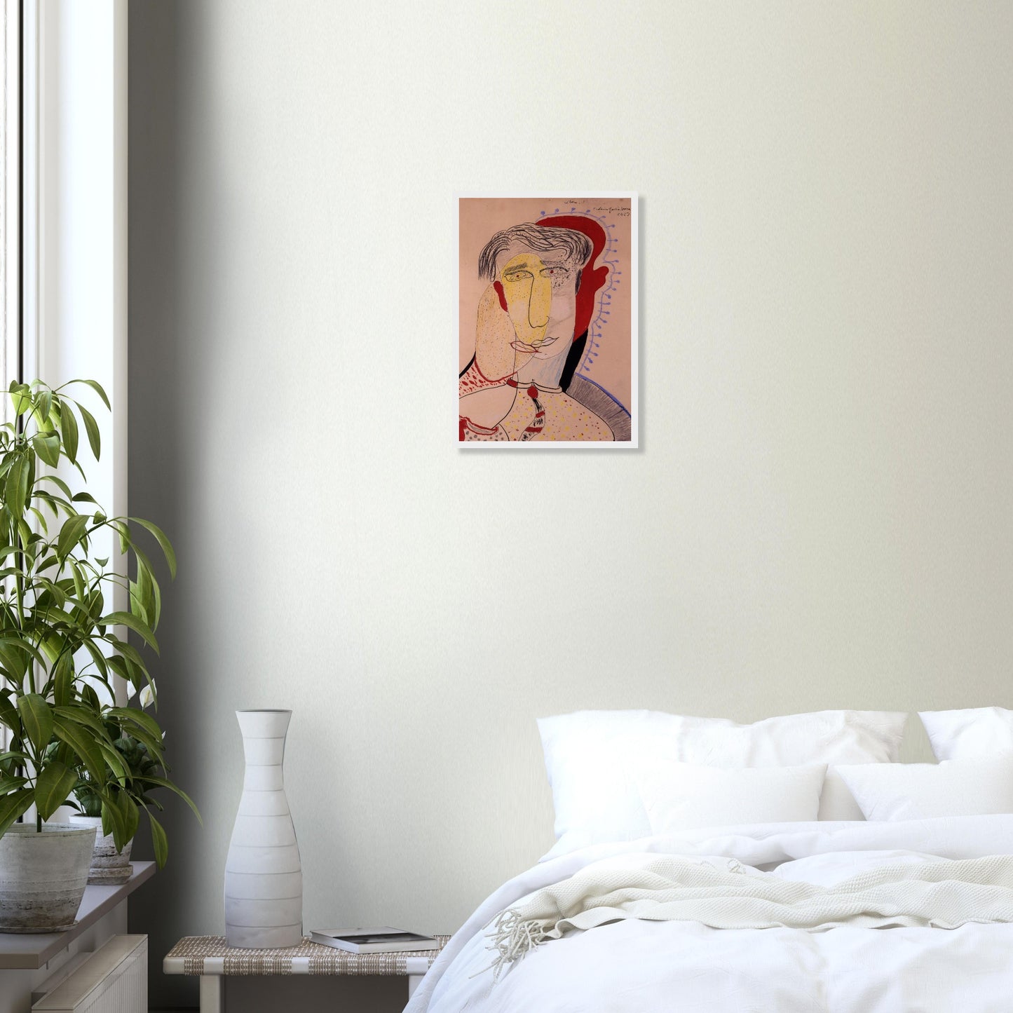 Dibujo original de Federico García Lorca: “El Beso”. Lámina A3 numerada, edición exclusiva de la Gira Lorquiana 2025. Arte íntimo con certificado.