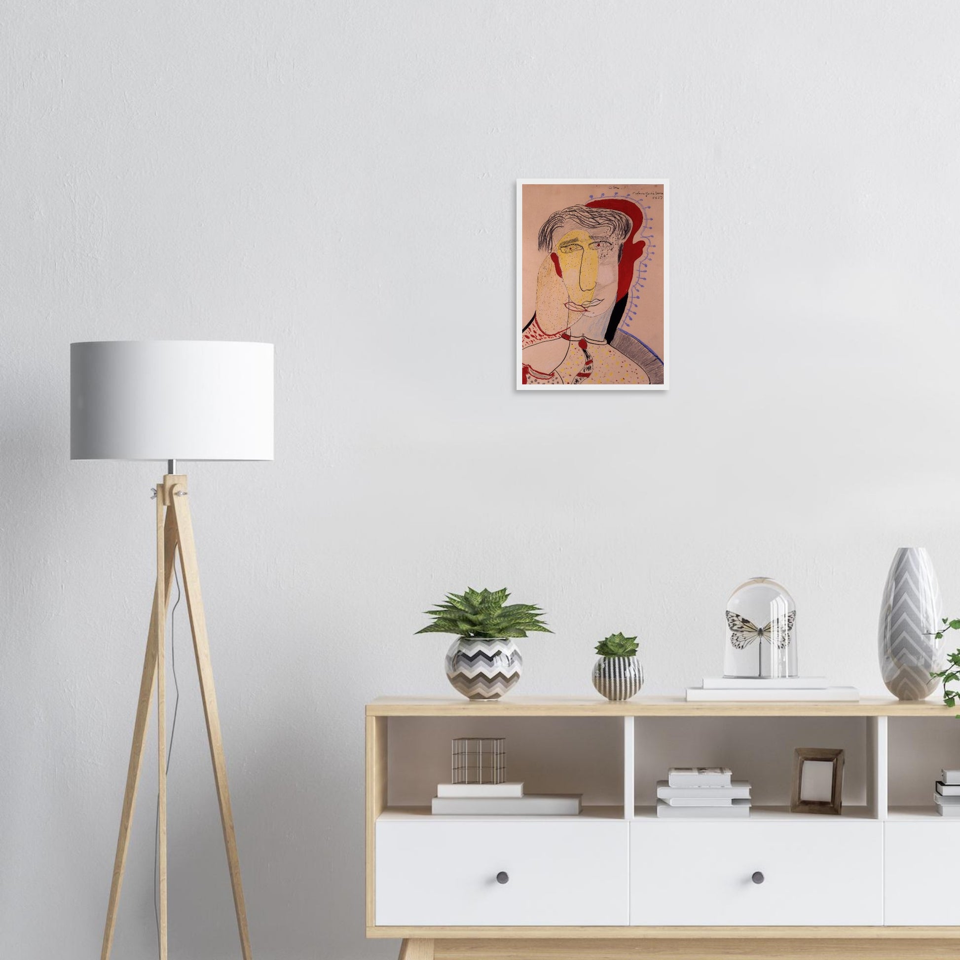 Dibujo original de Federico García Lorca: “El Beso”. Lámina A3 numerada, edición exclusiva de la Gira Lorquiana 2025. Arte íntimo con certificado.