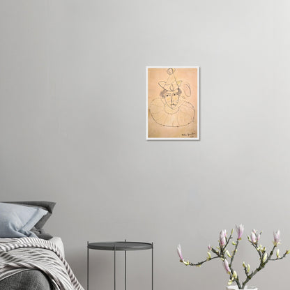 Obra original de Lorca: “Payaso de rostro desdoblado”, recuperada para la Gira Lorquiana 2025. Edición limitada enmarcada con certificado. Una joya literaria visual.