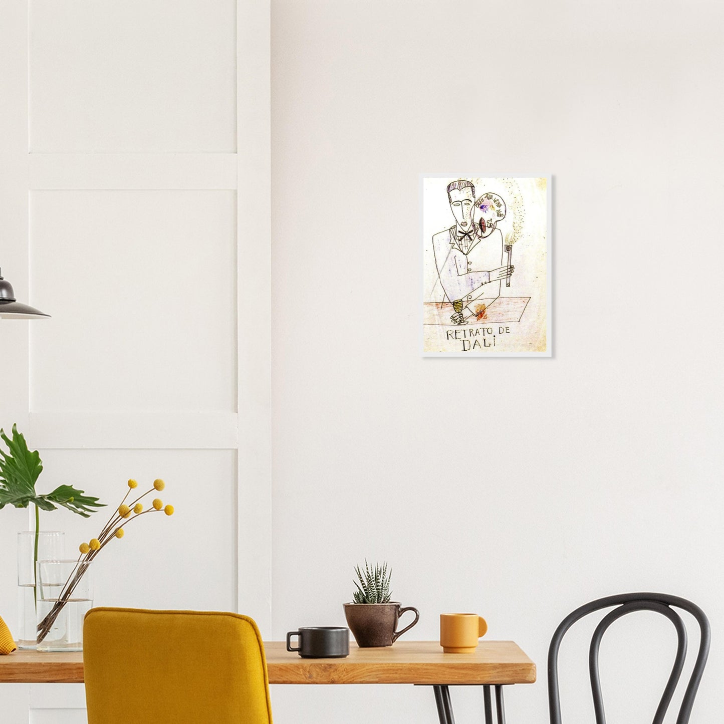 Obra original de Lorca dedicada a Dalí. Lámina artística A3, certificada y numerada. Edición exclusiva de la Gira Lorquiana 2025. Un trazo, un vínculo.