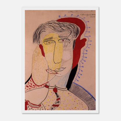 Dibujo original de Federico García Lorca: “El Beso”. Lámina A3 numerada, edición exclusiva de la Gira Lorquiana 2025. Arte íntimo con certificado.