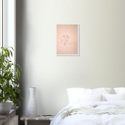 Dibujo original de Federico García Lorca: "Manos cortadas". Edición exclusiva Gira Lorquiana 2025. Arte simbólico, numerado y con certificado. Solo bajo demanda.