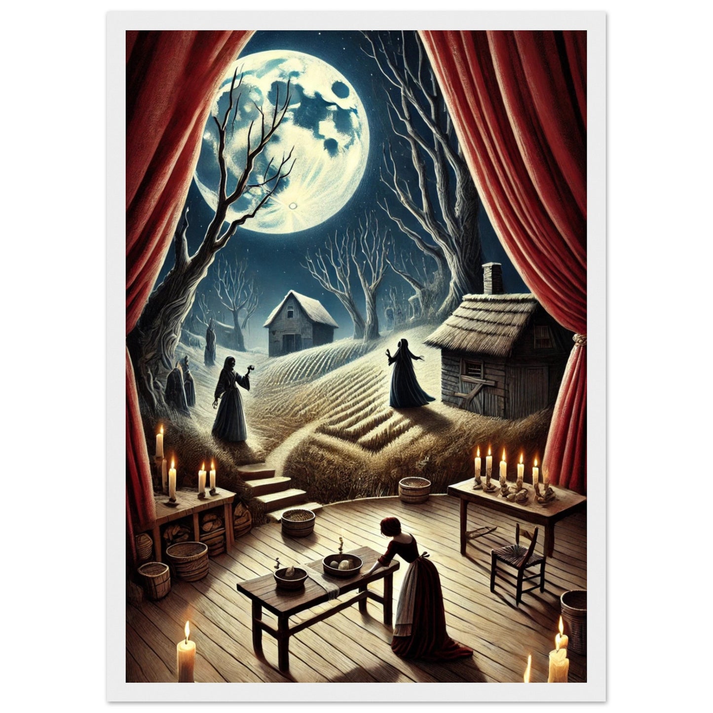 Ilustración exclusiva de Bodas de sangre, creada por Fran J. Tapia Lobo. Edición numerada, firmada y certificada. Disponible solo durante la Gira Lorquiana 2025.