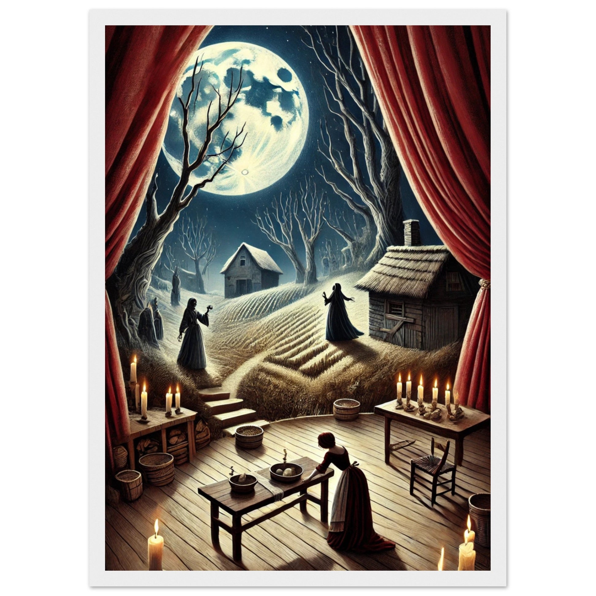 Ilustración exclusiva de Bodas de sangre, creada por Fran J. Tapia Lobo. Edición numerada, firmada y certificada. Disponible solo durante la Gira Lorquiana 2025.