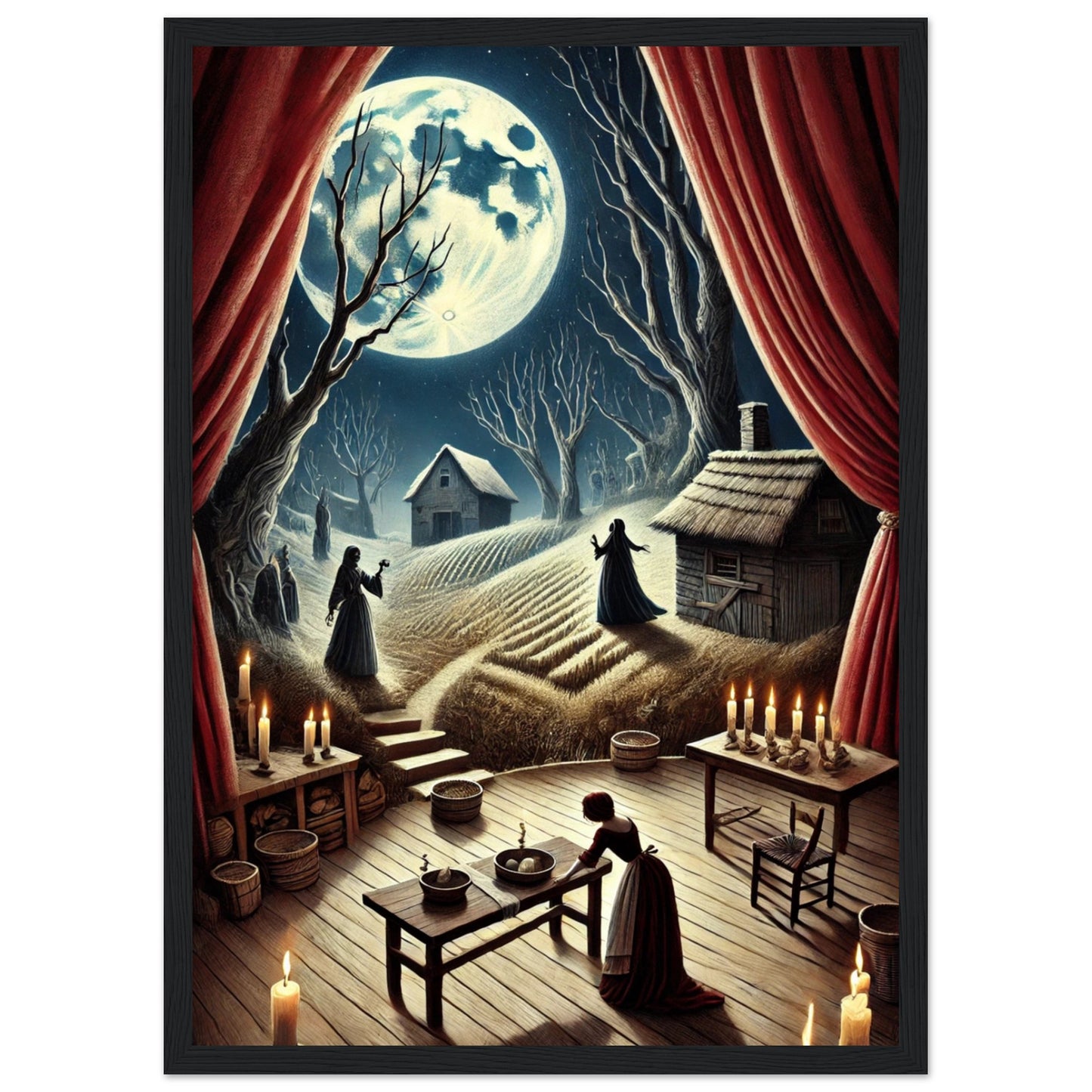 Ilustración exclusiva de Bodas de sangre, creada por Fran J. Tapia Lobo. Edición numerada, firmada y certificada. Disponible solo durante la Gira Lorquiana 2025.