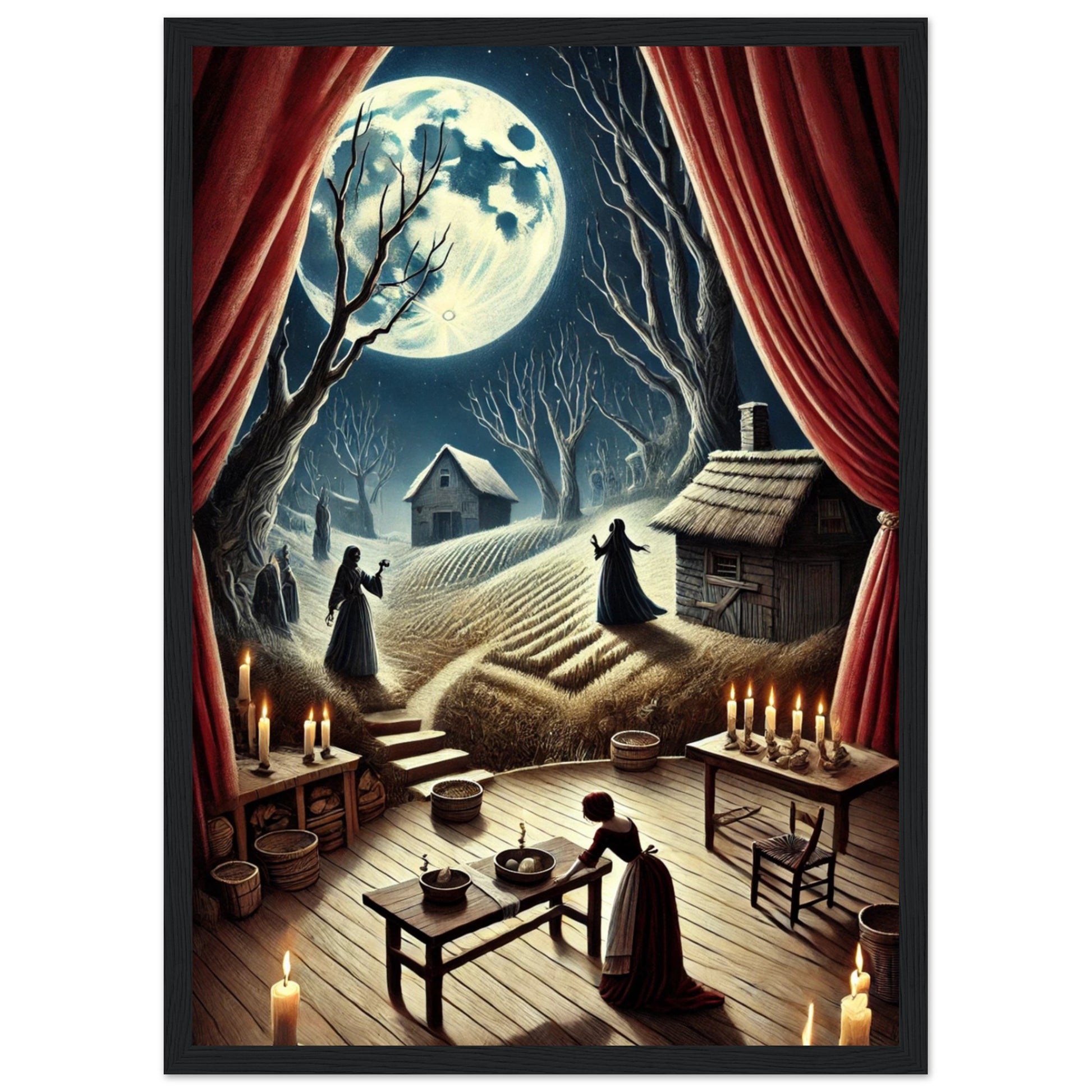 Ilustración exclusiva de Bodas de sangre, creada por Fran J. Tapia Lobo. Edición numerada, firmada y certificada. Disponible solo durante la Gira Lorquiana 2025.