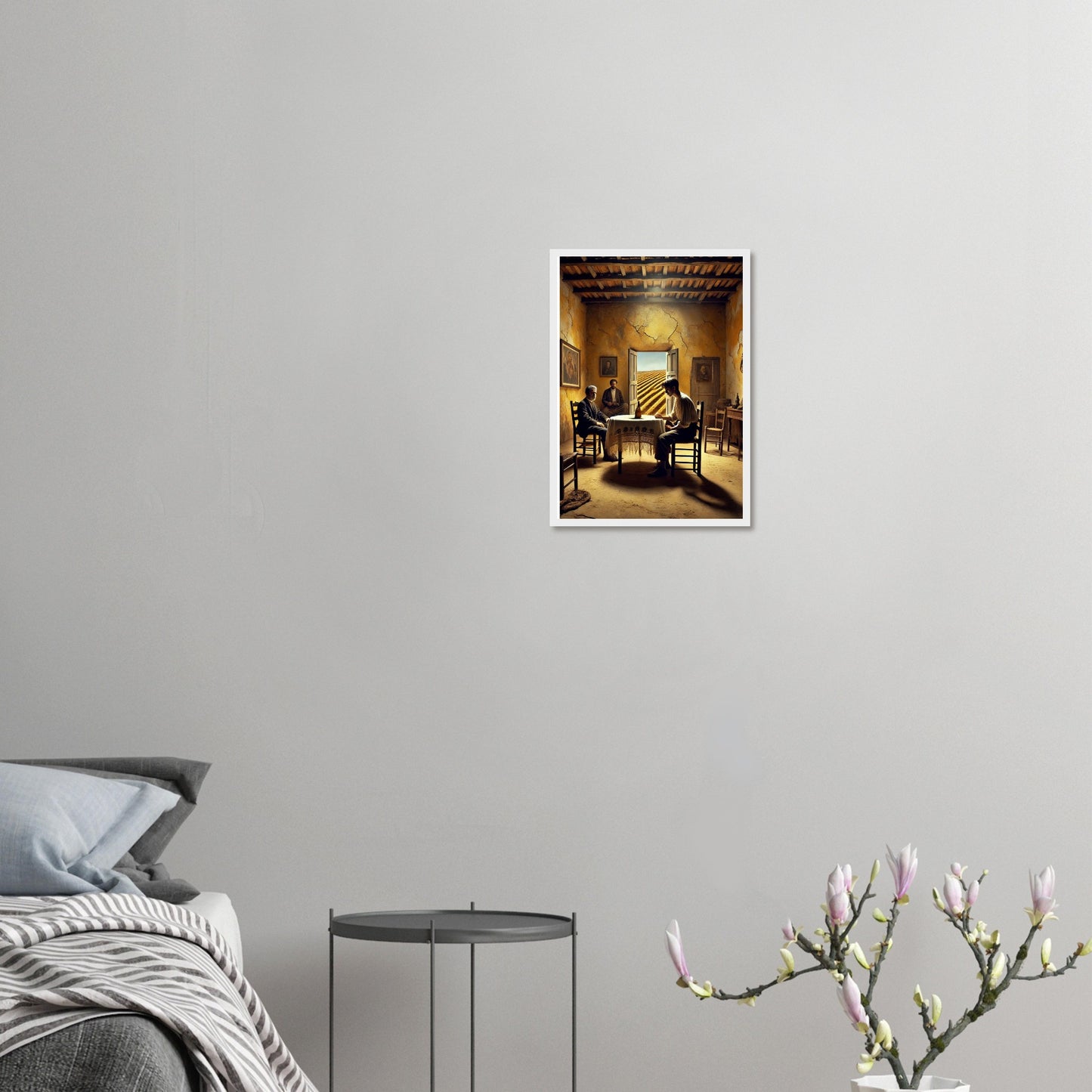 Ilustración artística del primer cuadro de Bodas de sangre, firmada por Fran J. Tapia Lobo. Edición limitada con certificado. Exclusiva Gira Lorquiana 2025.