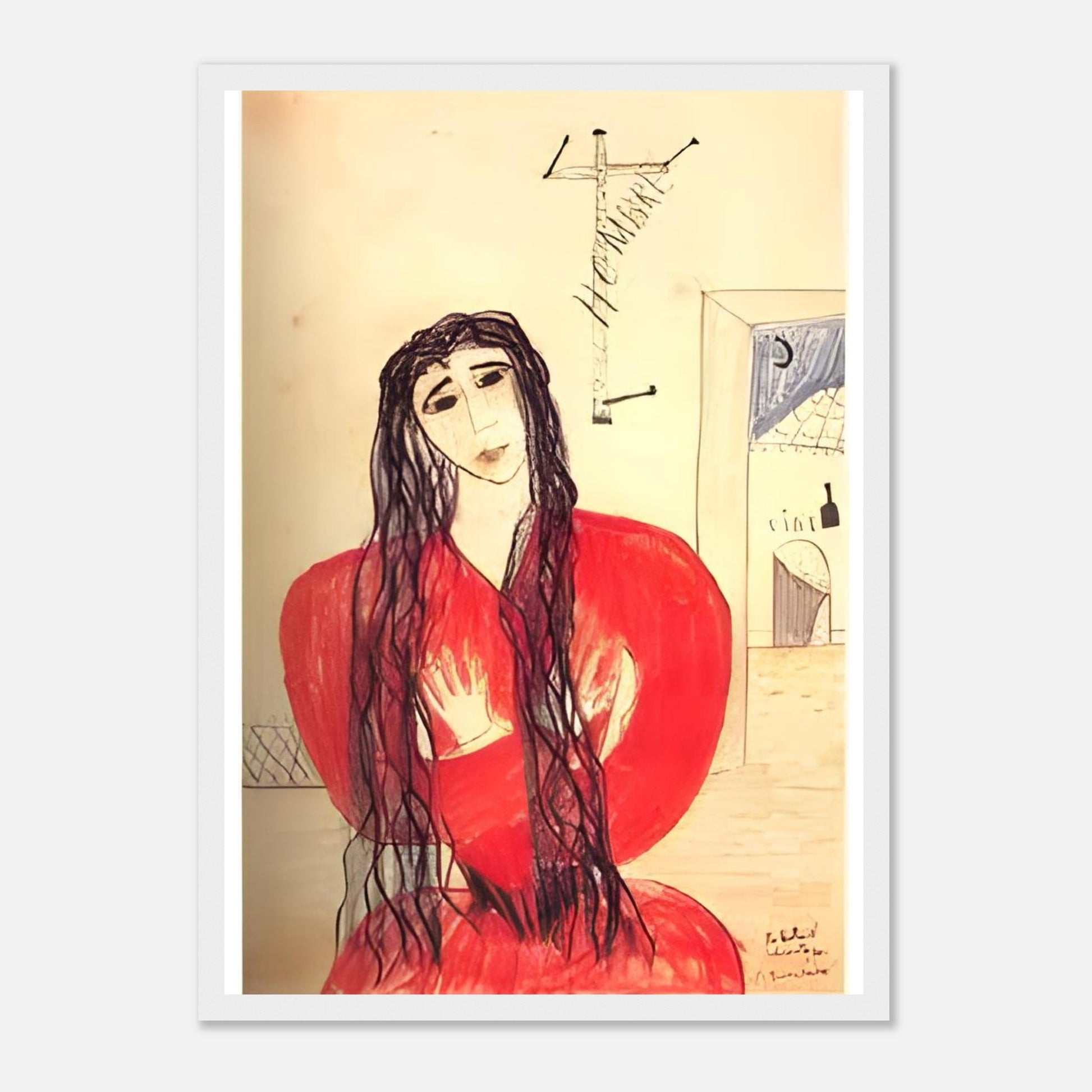 Lámina enmarcada de Lorca: dibujo original de Soledad Montoya, edición exclusiva Gira Lorquiana 2025. Arte certificado, numerado y listo para habitar tu espacio.