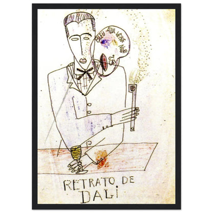 Obra original de Lorca dedicada a Dalí. Lámina artística A3, certificada y numerada. Edición exclusiva de la Gira Lorquiana 2025. Un trazo, un vínculo.