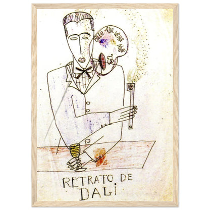 Obra original de Lorca dedicada a Dalí. Lámina artística A3, certificada y numerada. Edición exclusiva de la Gira Lorquiana 2025. Un trazo, un vínculo.