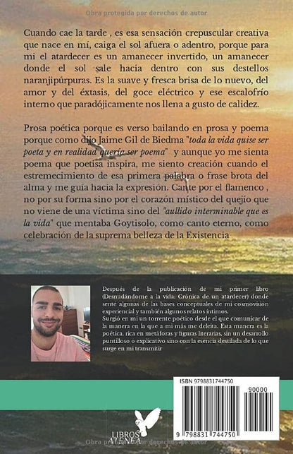 Cuando Cae La Tarde: Prosa Poética, Poema Y Cante de un caminante del amor ▷ Sergio Sanz Navarro